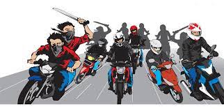 Ilustrasi geng motor